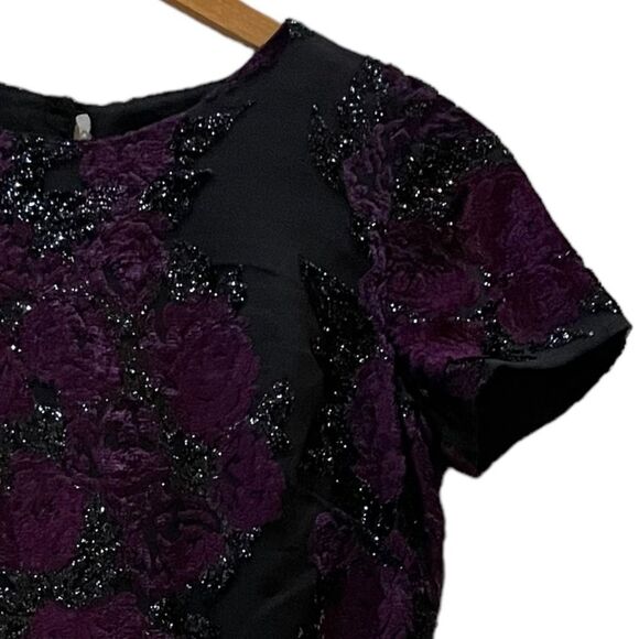 Dress the Population Short Sleeves Burnout Velvet Mini Dress Size Small‎ - Picture 5 of 16